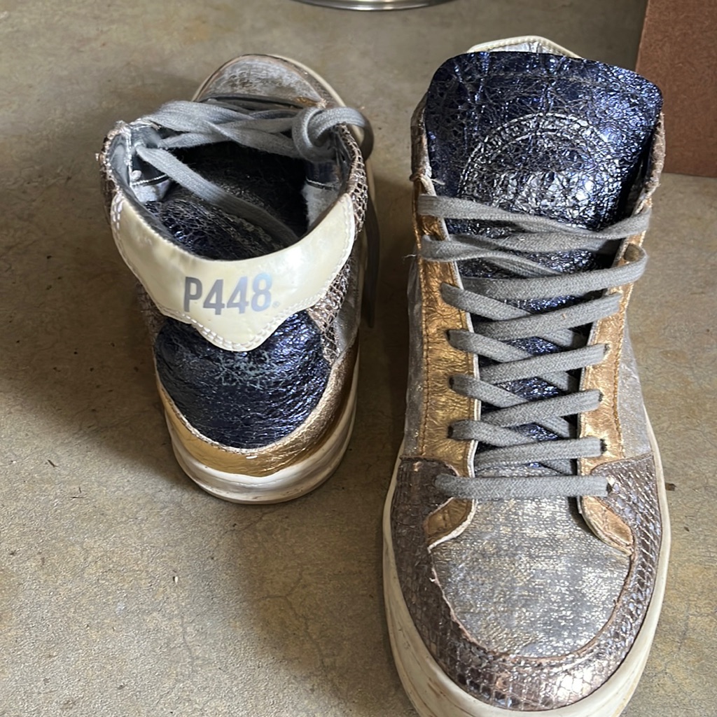 Women’s High Top Metallic P448 Sneaker